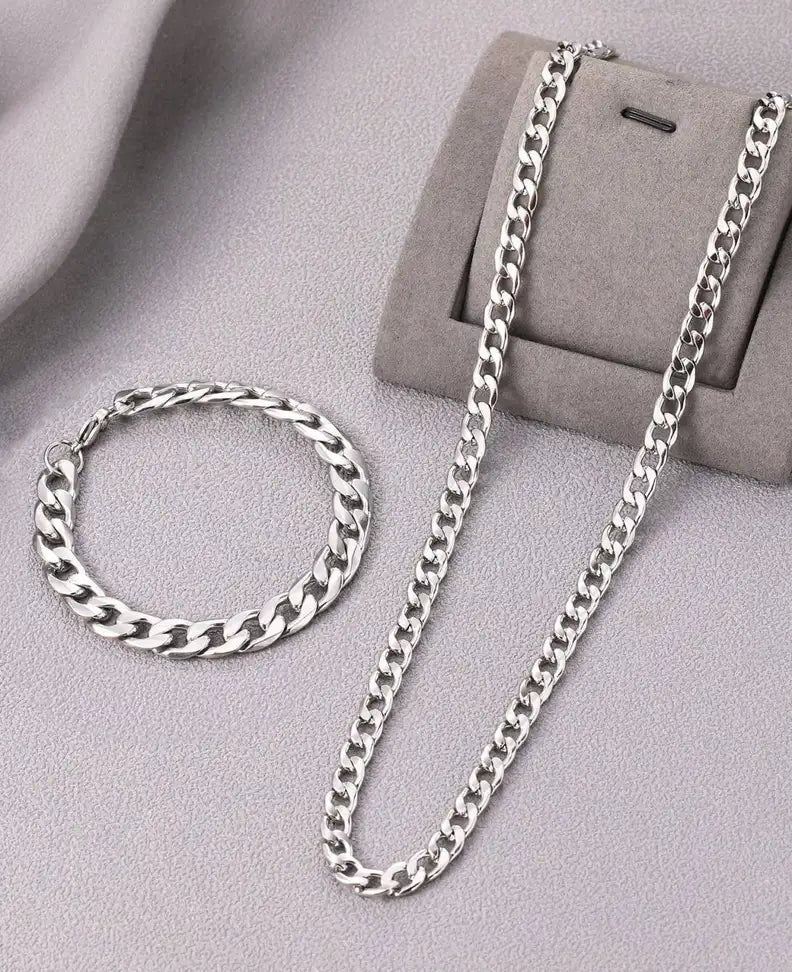 Silver Plated Alloy Chain Pack of 2 offer