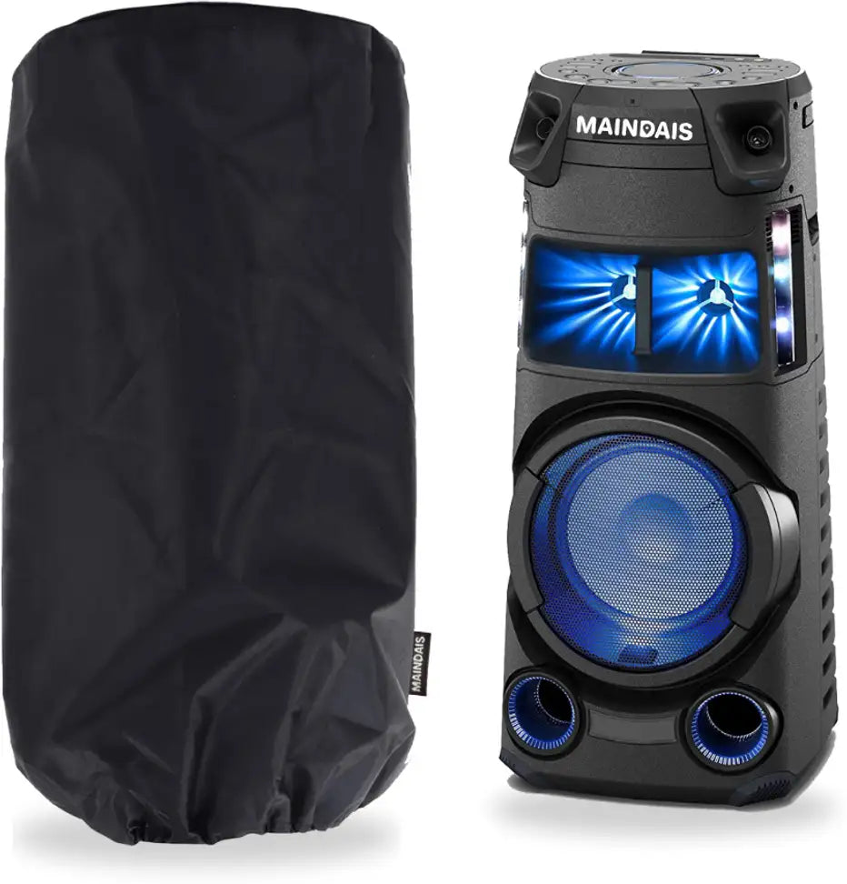 Speaker Premium with Bass BoostCover for Party Speakers size(36"H x 16"D) Ideal for ony (Black)