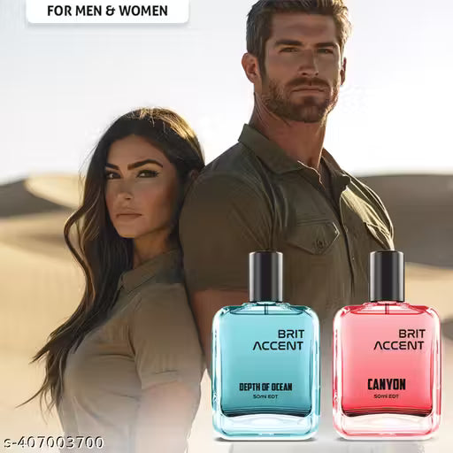 BRIT ACCENT Combo Pack |Depth Of Ocean-Canyon|Parfum|Long-Lasting|Specially Currated|  100ml at 204 Rs